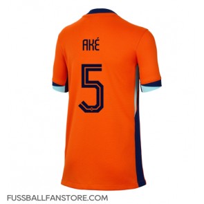 Niederlande Nathan Ake #5 Replik Heimtrikot Damen EM 2024 Kurzarm